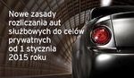 Komentarz EY: Nowe zasady rozliczania aut służbowych do celów prywatnych od 1 stycznia 2015 roku