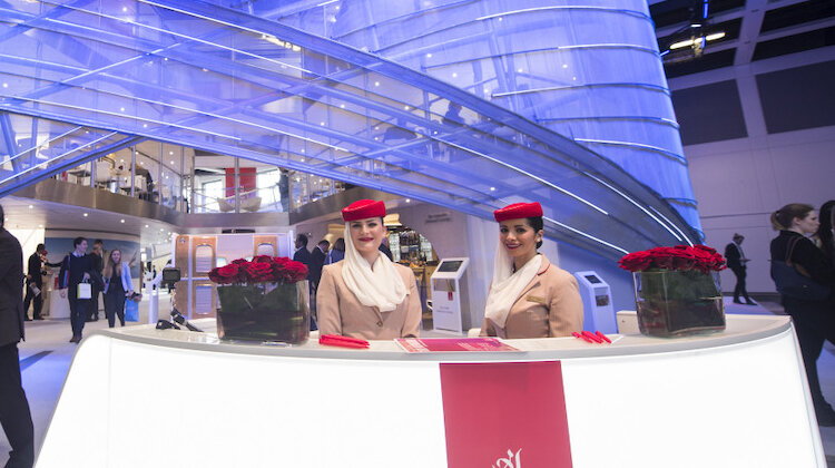 Emirates z trzypoziomowym stoiskiem Emirates Infinite Possibilities na tegorocznych targach ITB w Berlinie