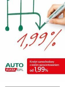 EFL wychodzi z ofertą do klientów indywidualnych i proponuje kredyt samochodowy AutoRata EFL