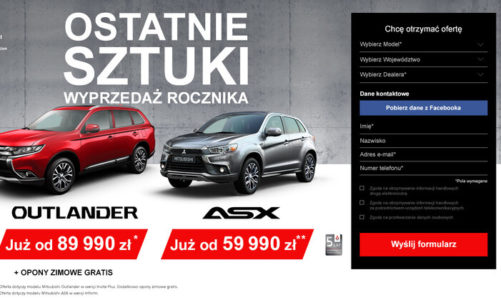 ASX od 59 990 zł, Outlander od 89 990 zł – ruszyła wyprzedaż w Mitsubishi