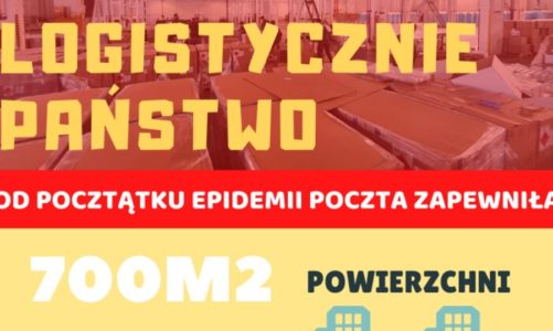 Poczta Polska we współpracy z Ministerstwem Zdrowia rozwozi środki ochrony do szpitali, przychodni i aptek