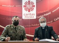 Terytorialsi ramię w ramię z Caritas praca, sprawy społeczne - 