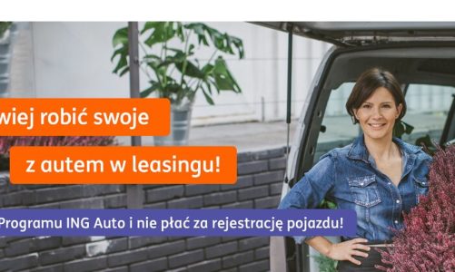 Oferta specjalna „Rejestracja za 0 zł” w ING Lease