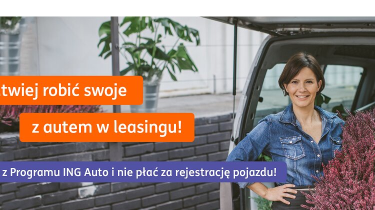 Oferta specjalna „Rejestracja za 0 zł” w ING Lease